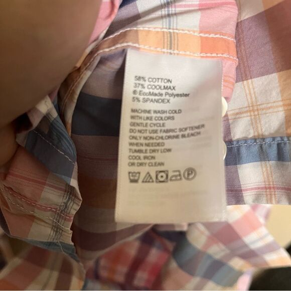 Tommy Bahama Sarasota Stretch Multicolor Plaid Button Down Shirt Size XL - Picture 11 of 12